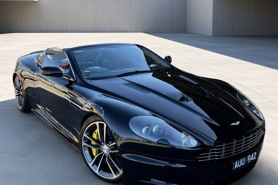 Black Aston Martin DBS Volante protected with a ceramic coating