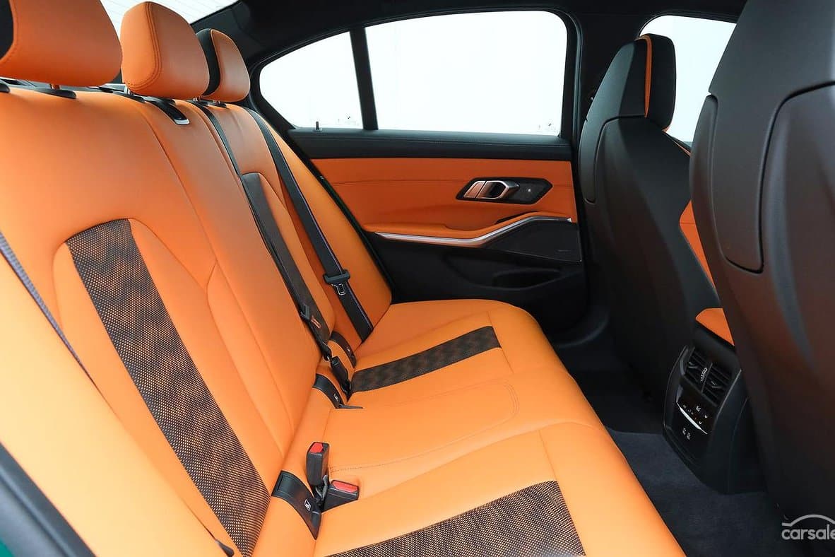 BMW M3 interior photographed for sale