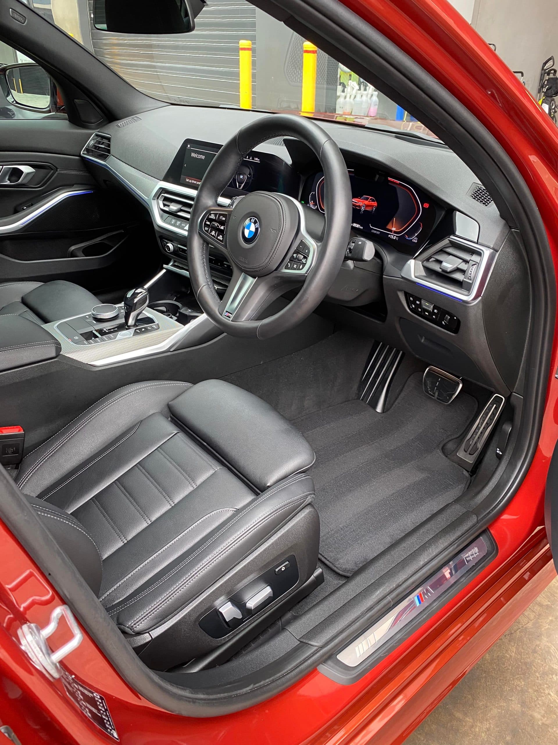 BMW interior after an interior detail