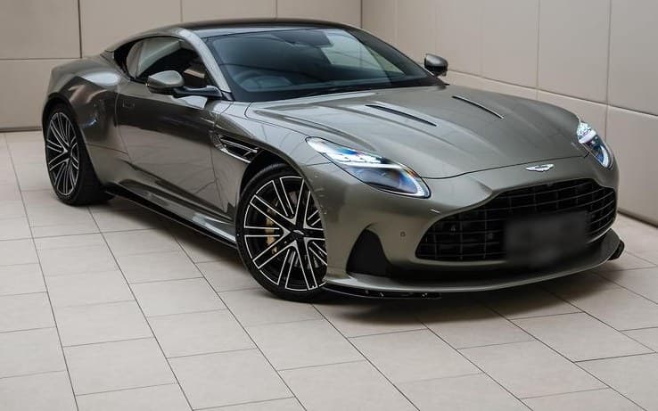 Aston Martin DB12 photographed for sale after a pre-sale detail