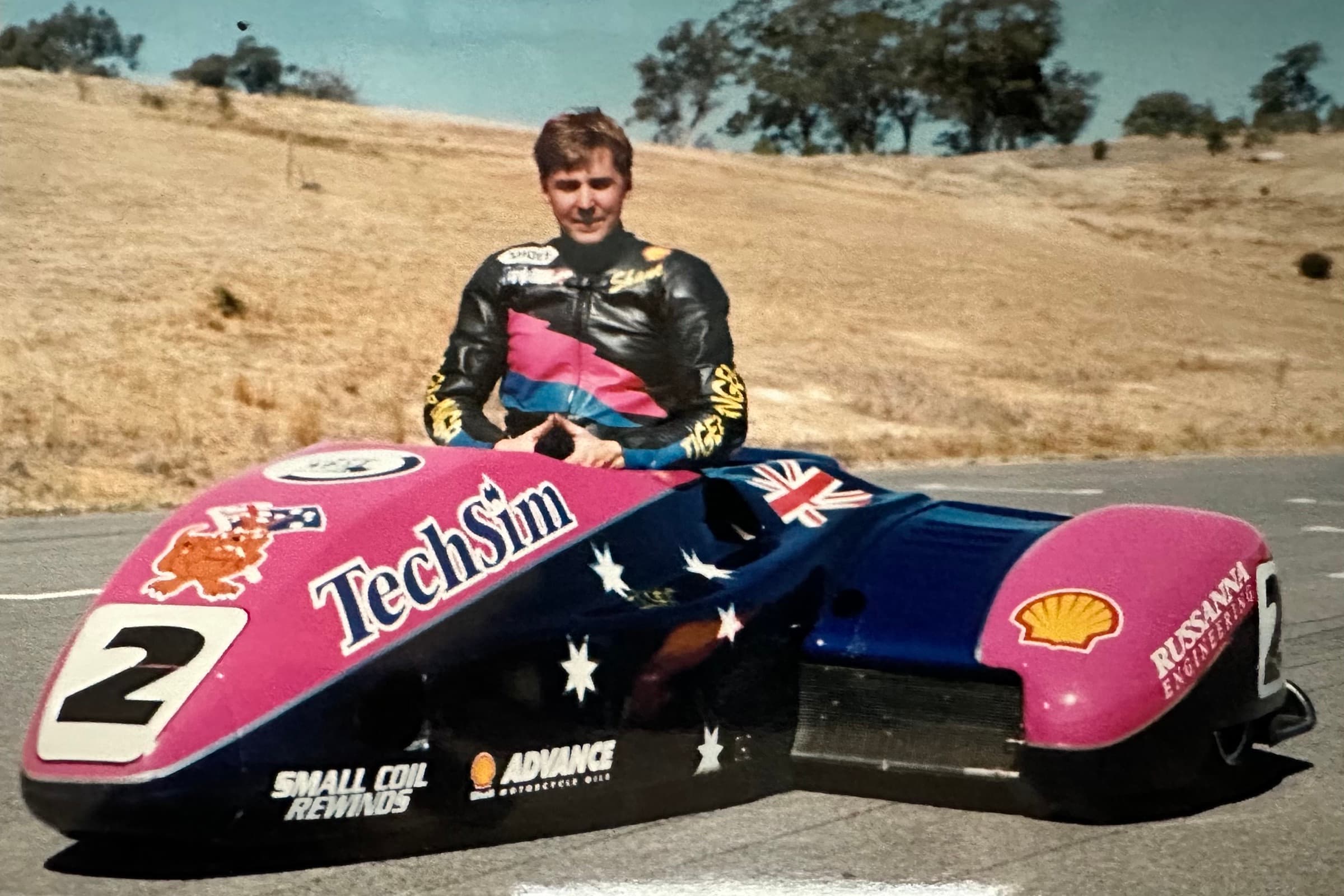 Shane Soutar racing sidecars